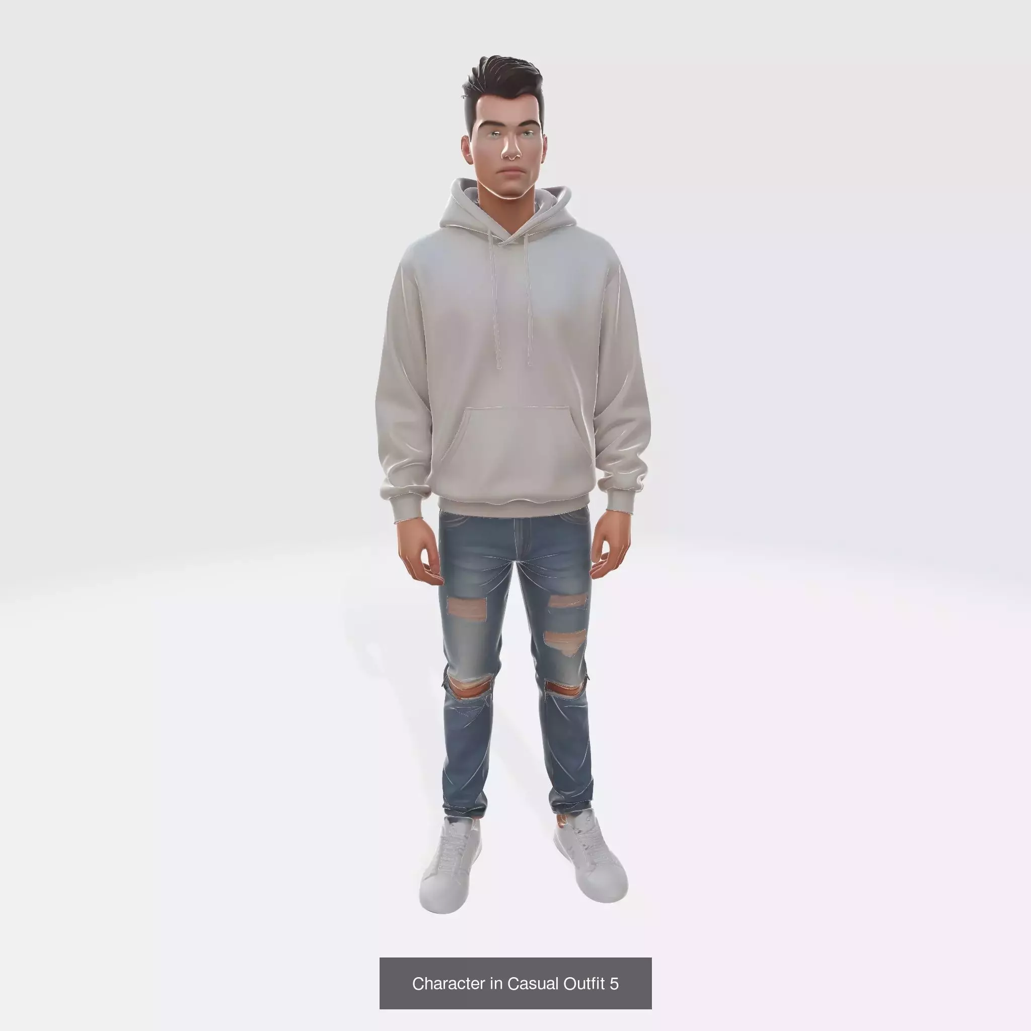 15 in 1 Character in Casual Outfit Bundle 3D Model Collection_1