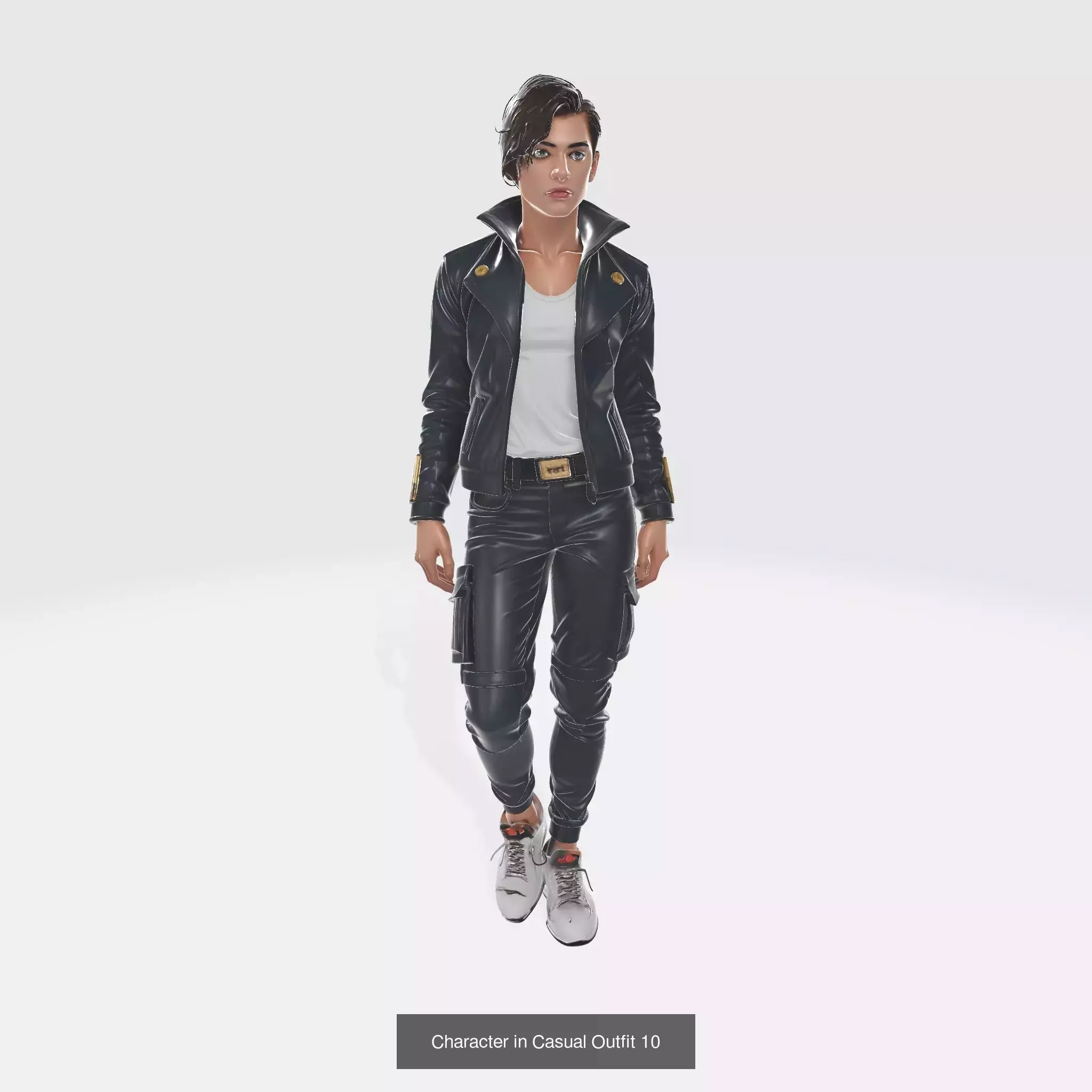 15 in 1 Character in Casual Outfit Bundle 3D Model Collection_10