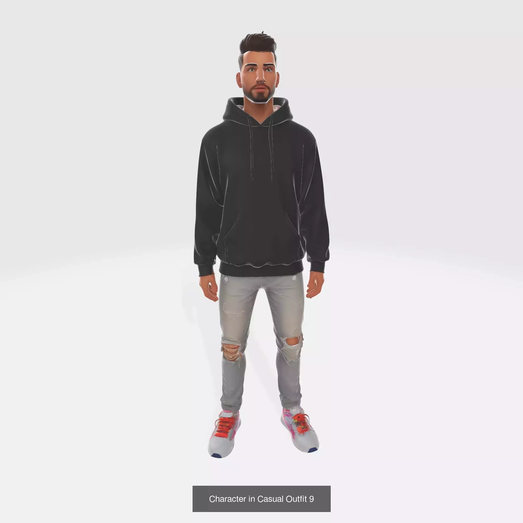 15 in 1 Character in Casual Outfit Bundle 3D Model Collection_6