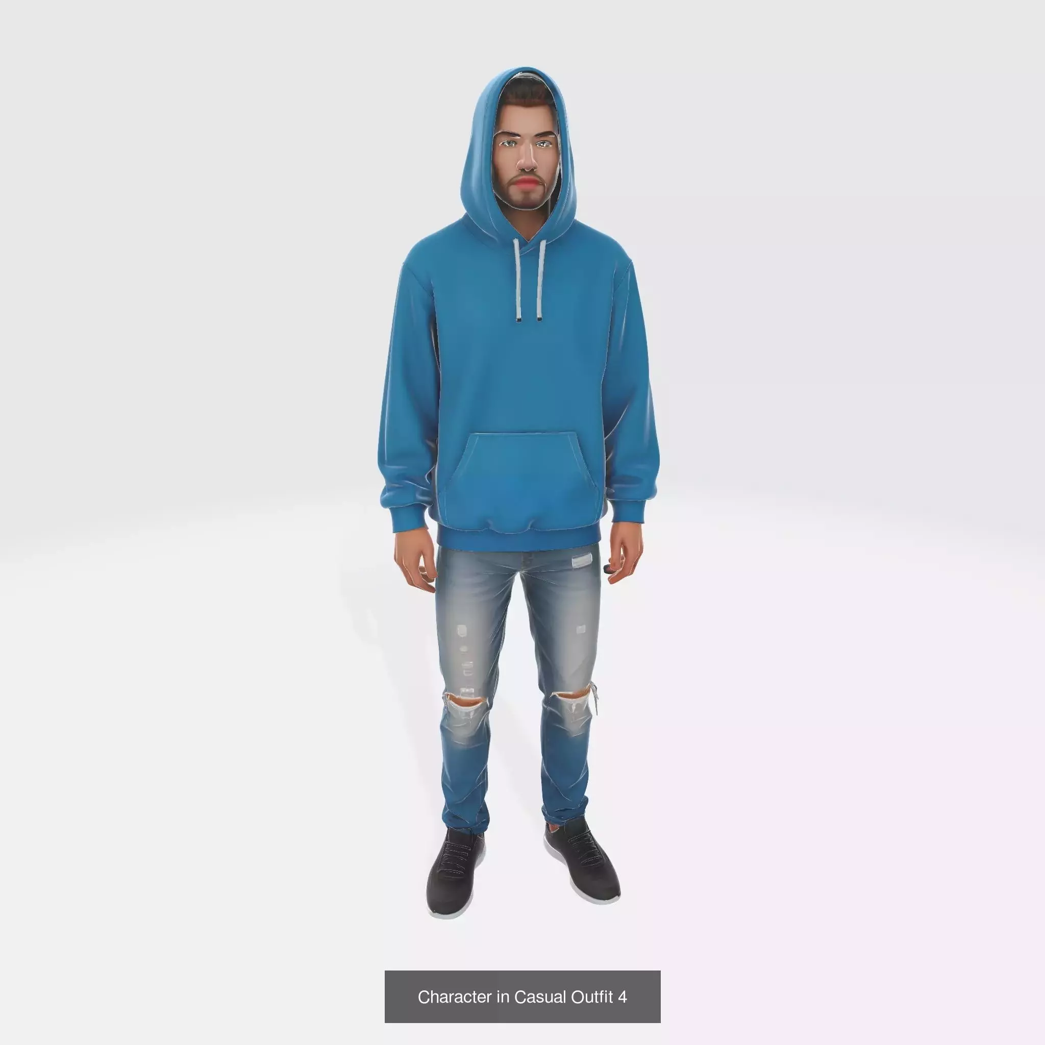 15 in 1 Character in Casual Outfit Bundle 3D Model Collection_2