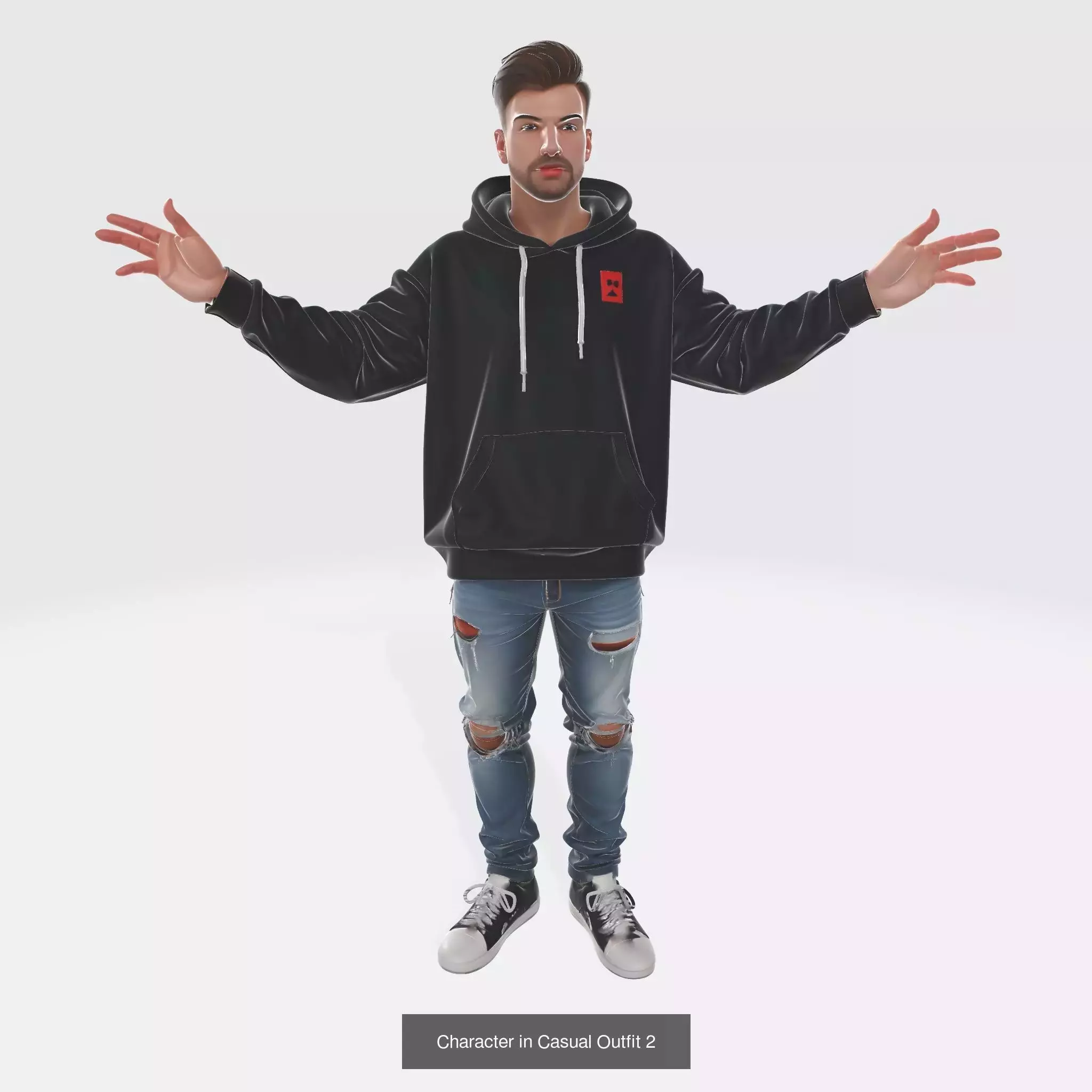 15 in 1 Character in Casual Outfit Bundle 3D Model Collection_4