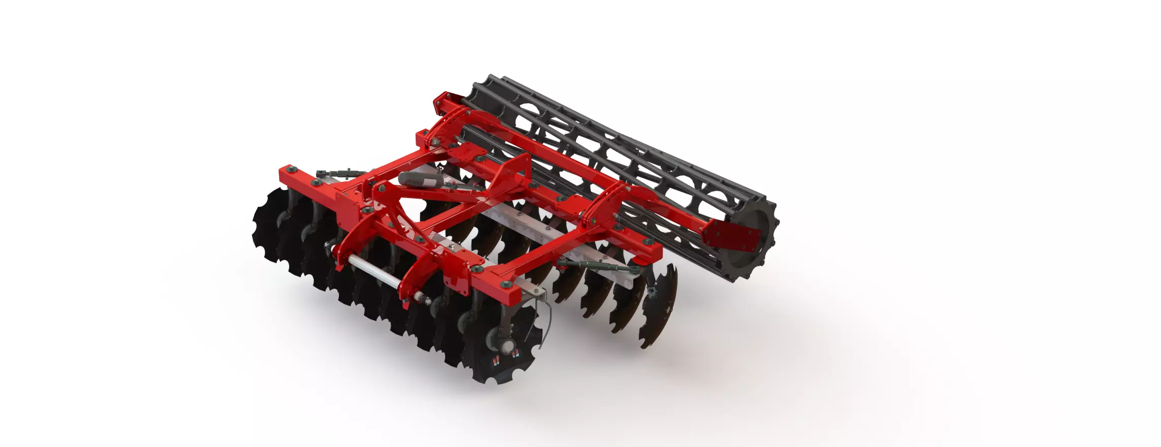 WG 0007 - Complete range of 4 mounted heavy disc harrow  3D model_8