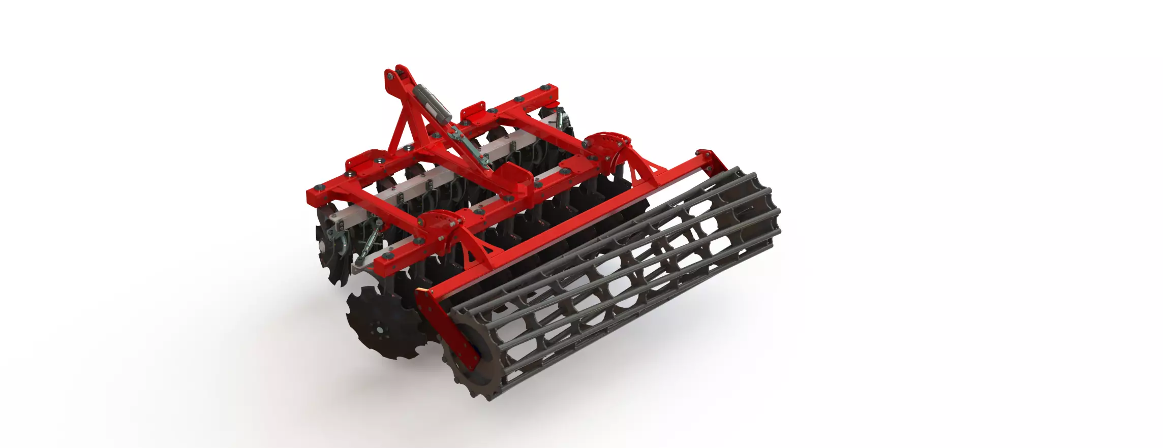 WG 0007 - Complete range of 4 mounted heavy disc harrow  3D model_9