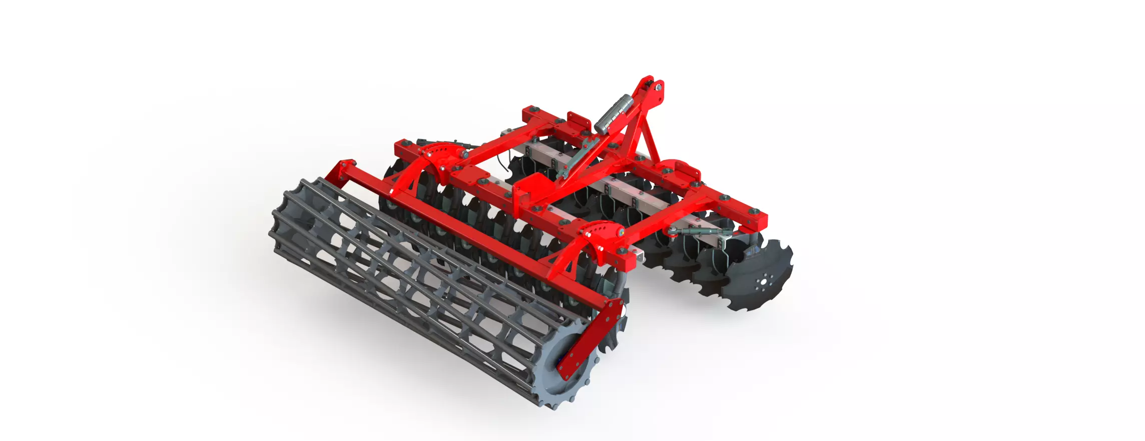 WG 0007 - Complete range of 4 mounted heavy disc harrow  3D model_11