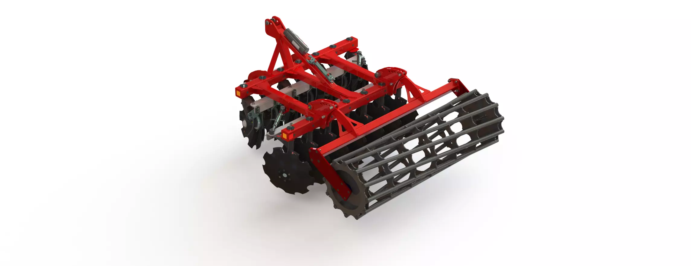 WG 0007 - Complete range of 4 mounted heavy disc harrow  3D model_1