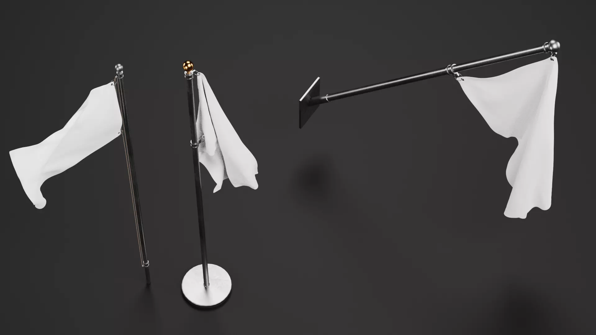 -White Flags- 3D model_4