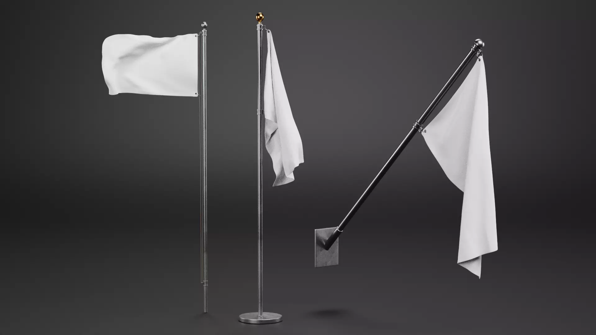 -White Flags- 3D model_0