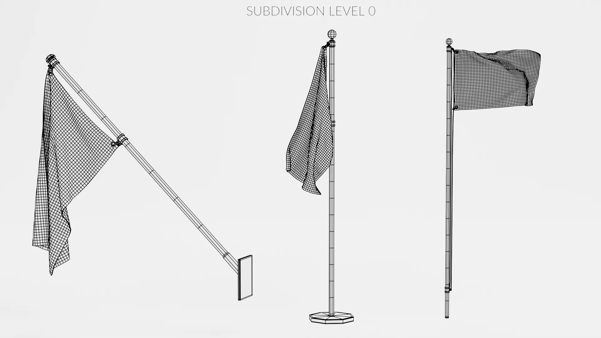 -White Flags- 3D model_14