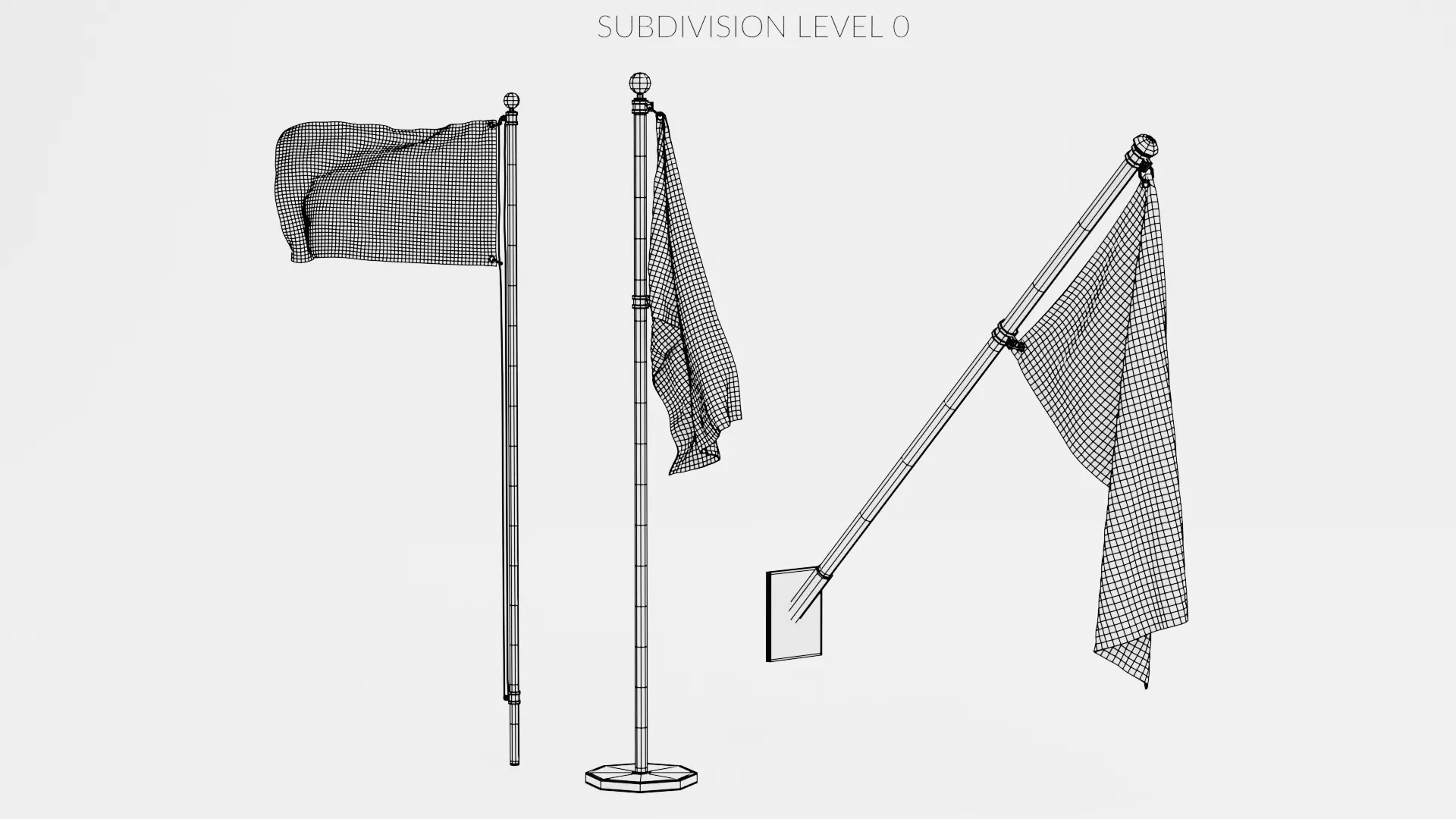-White Flags- 3D model_12