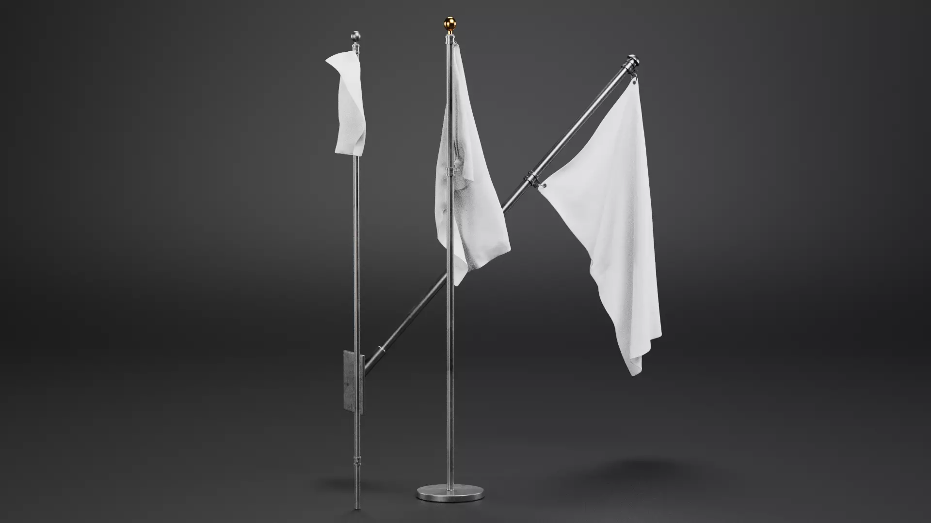 -White Flags- 3D model_1