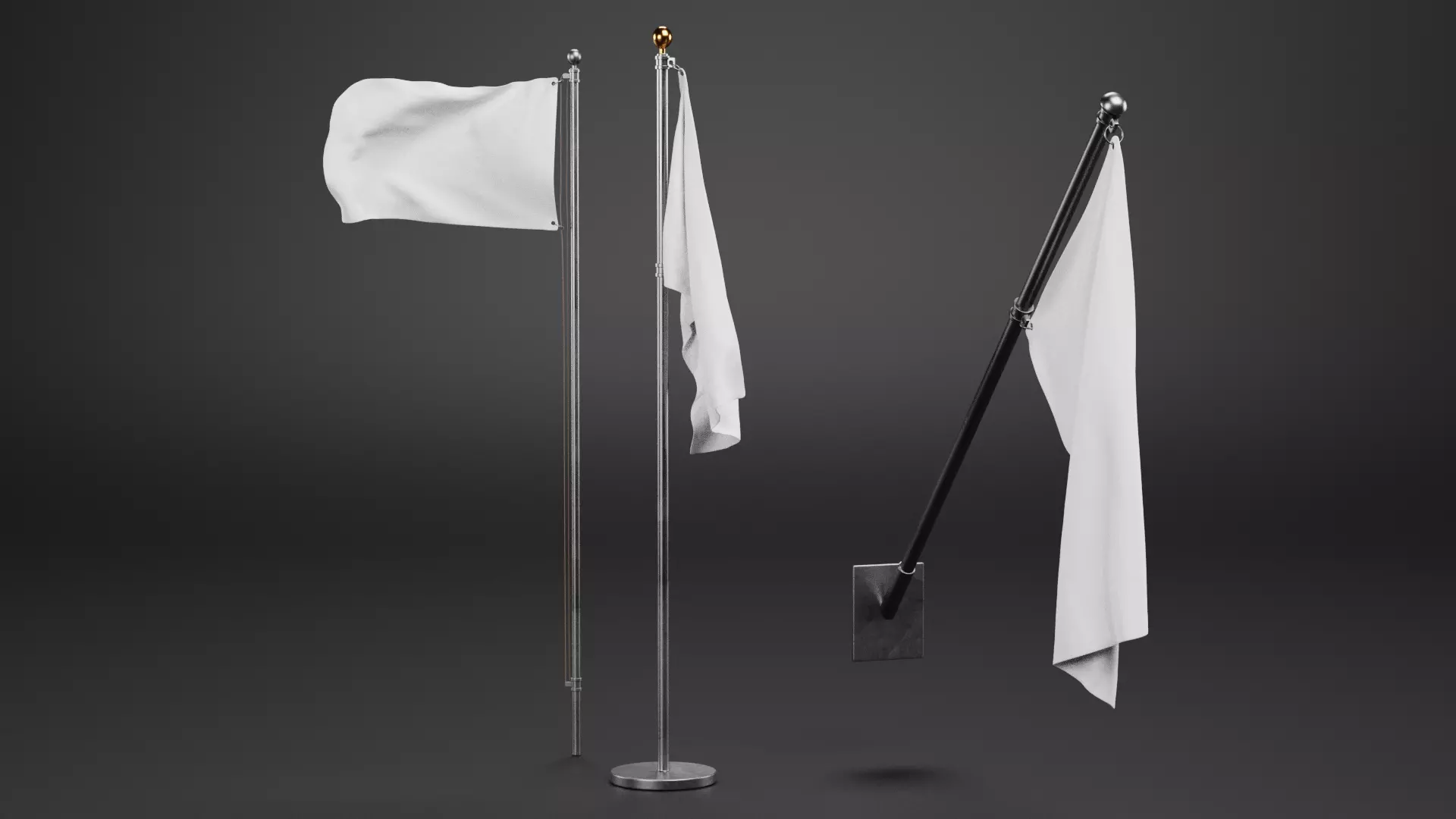 -White Flags- 3D model_3