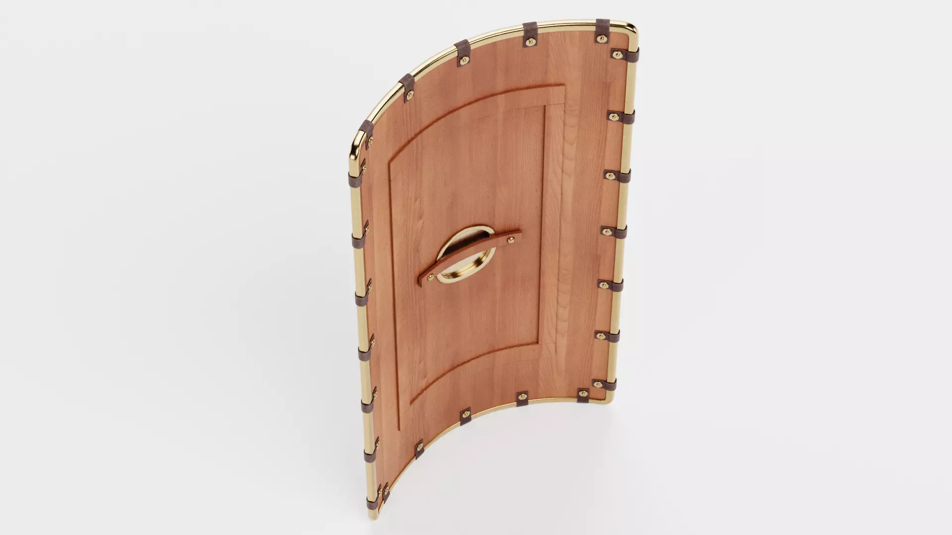 -Wooden Shield- 3D model_6