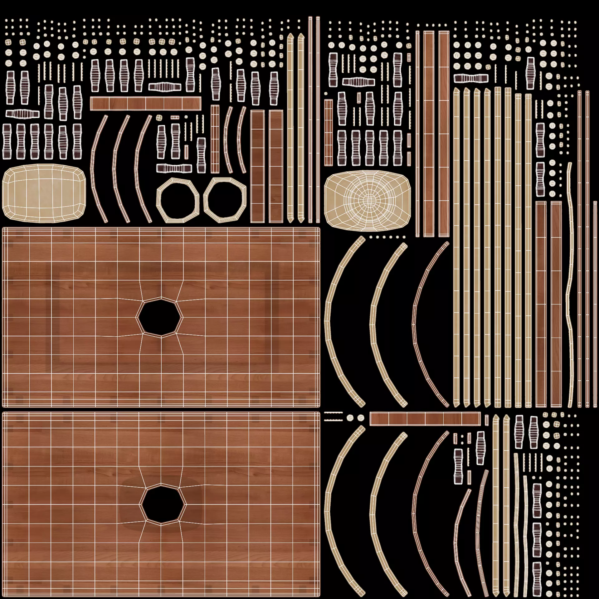 -Wooden Shield- 3D model_7