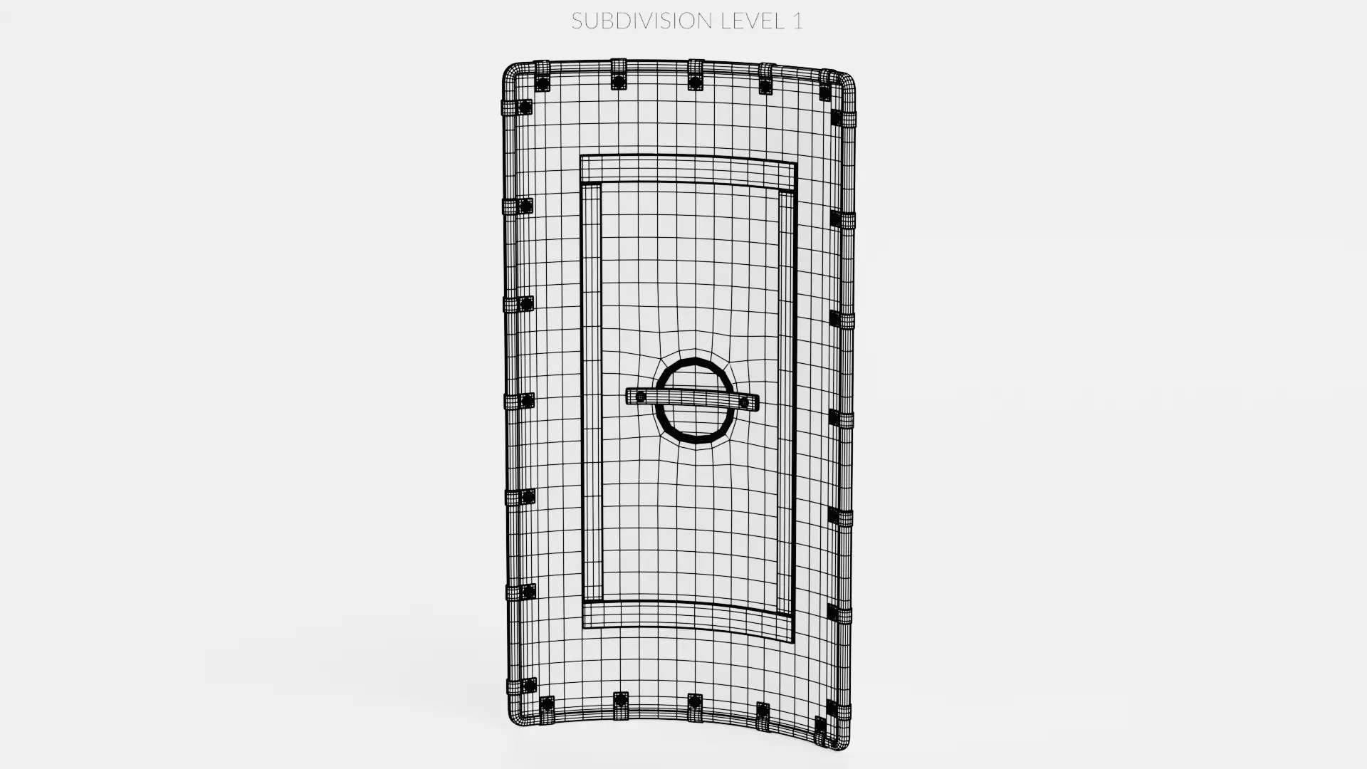 -Wooden Shield- 3D model_11