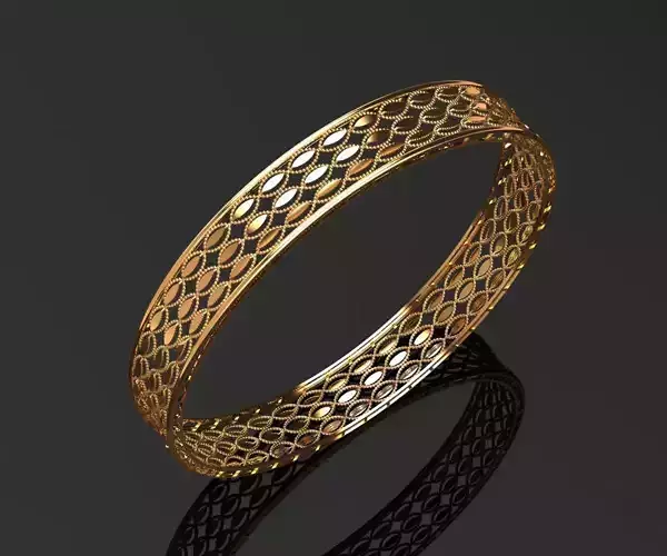 1271 Marquise Filigree Bangle 9gm