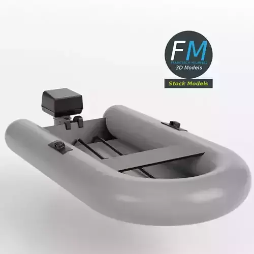 Inflatable boat base mesh 3D model