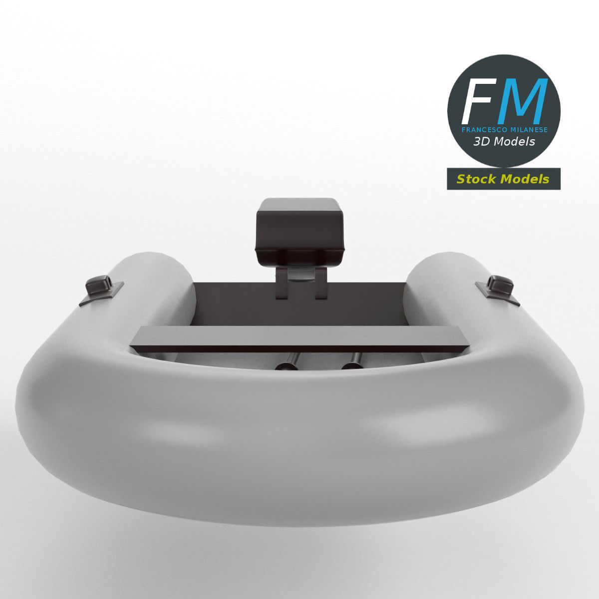 Inflatable boat base mesh 3D model_3