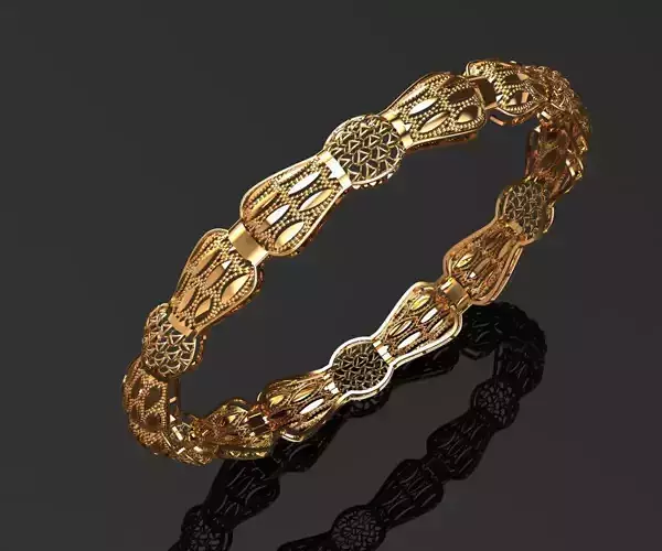 1275 Filigree Fern Bangle 10gm