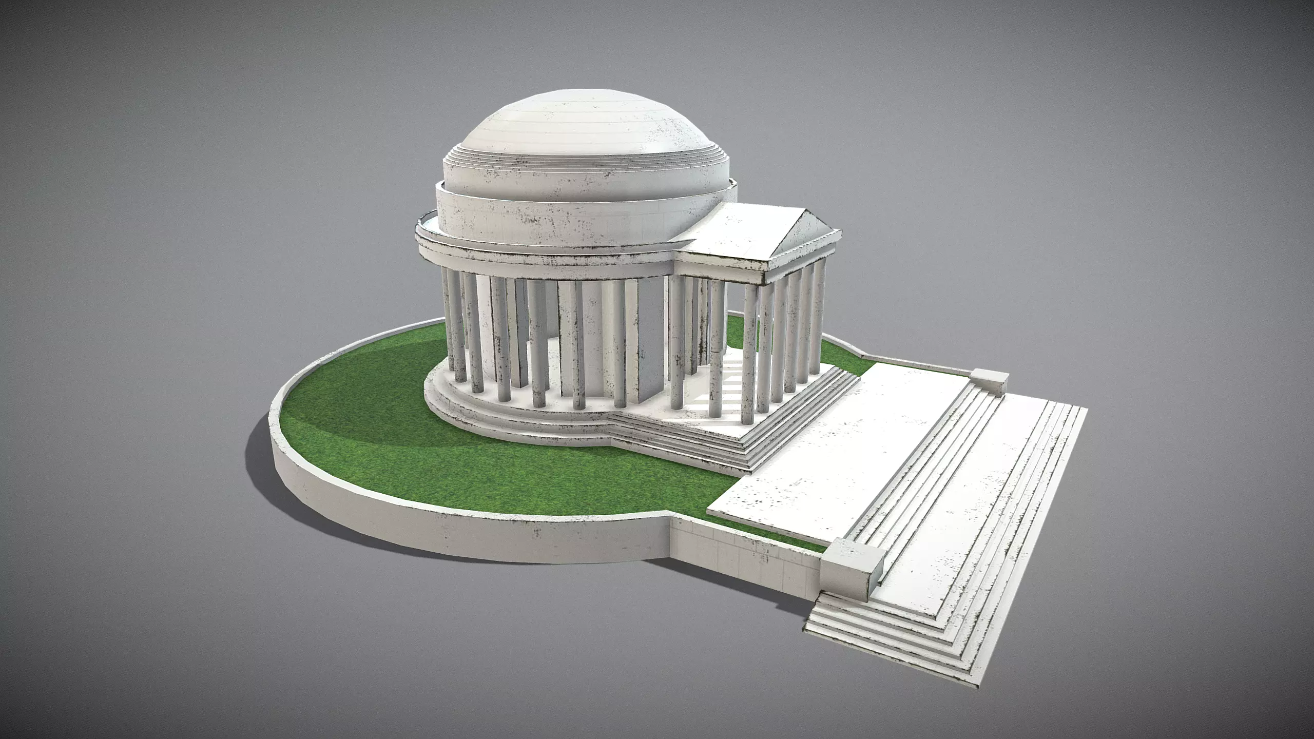 Thomas Jefferson Memorial Low-poly 3D model