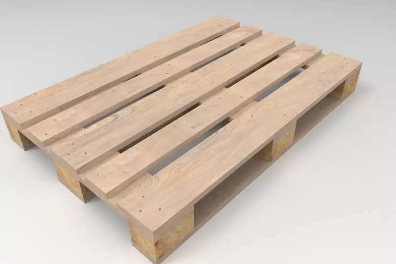 Pallet 1200 x 800 mm 3D model_0