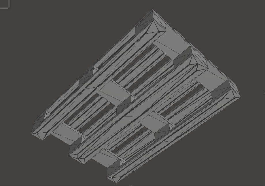 Pallet 1200 x 800 mm 3D model_3