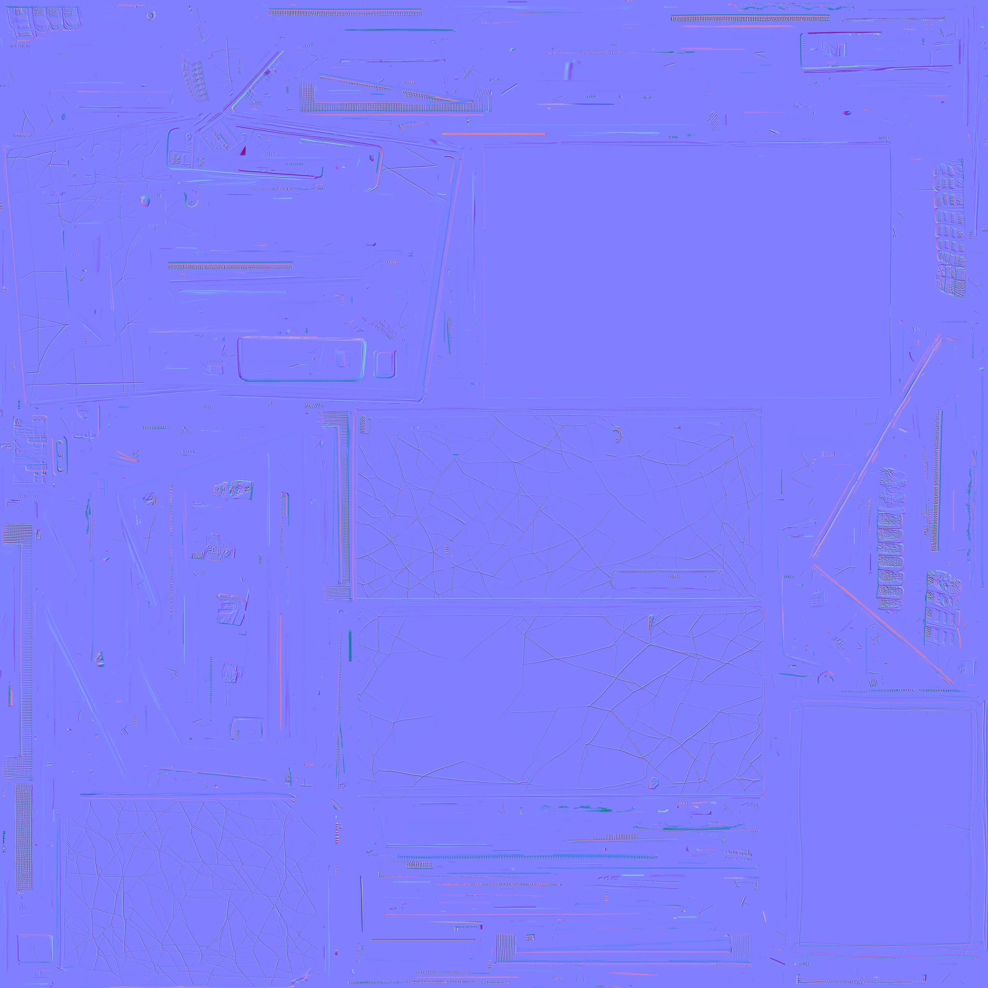 Cyberpunk Snack Vending Machine Holographic Display Low-poly 3D model_3