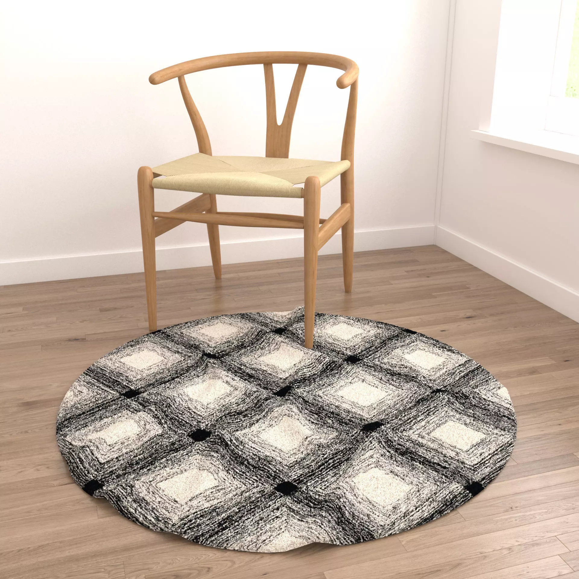 Rugs No 1055 Low-poly 3D model_3