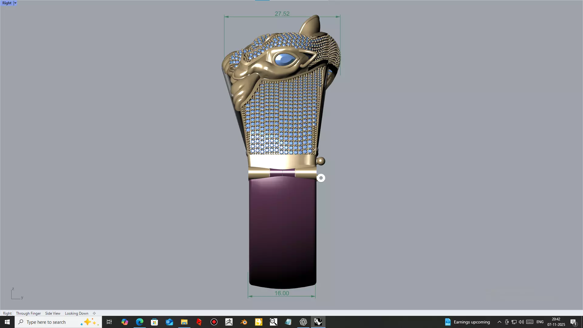 PANTHER BRACELET 3D print model_4