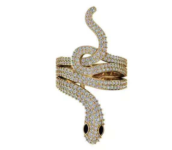  snak ring 3D print model