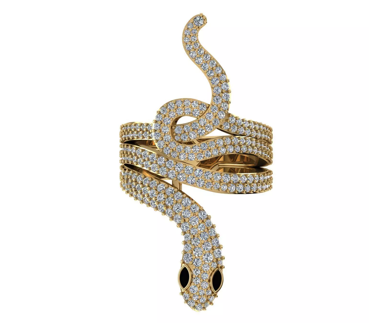 snak ring 3D print model 3D print model