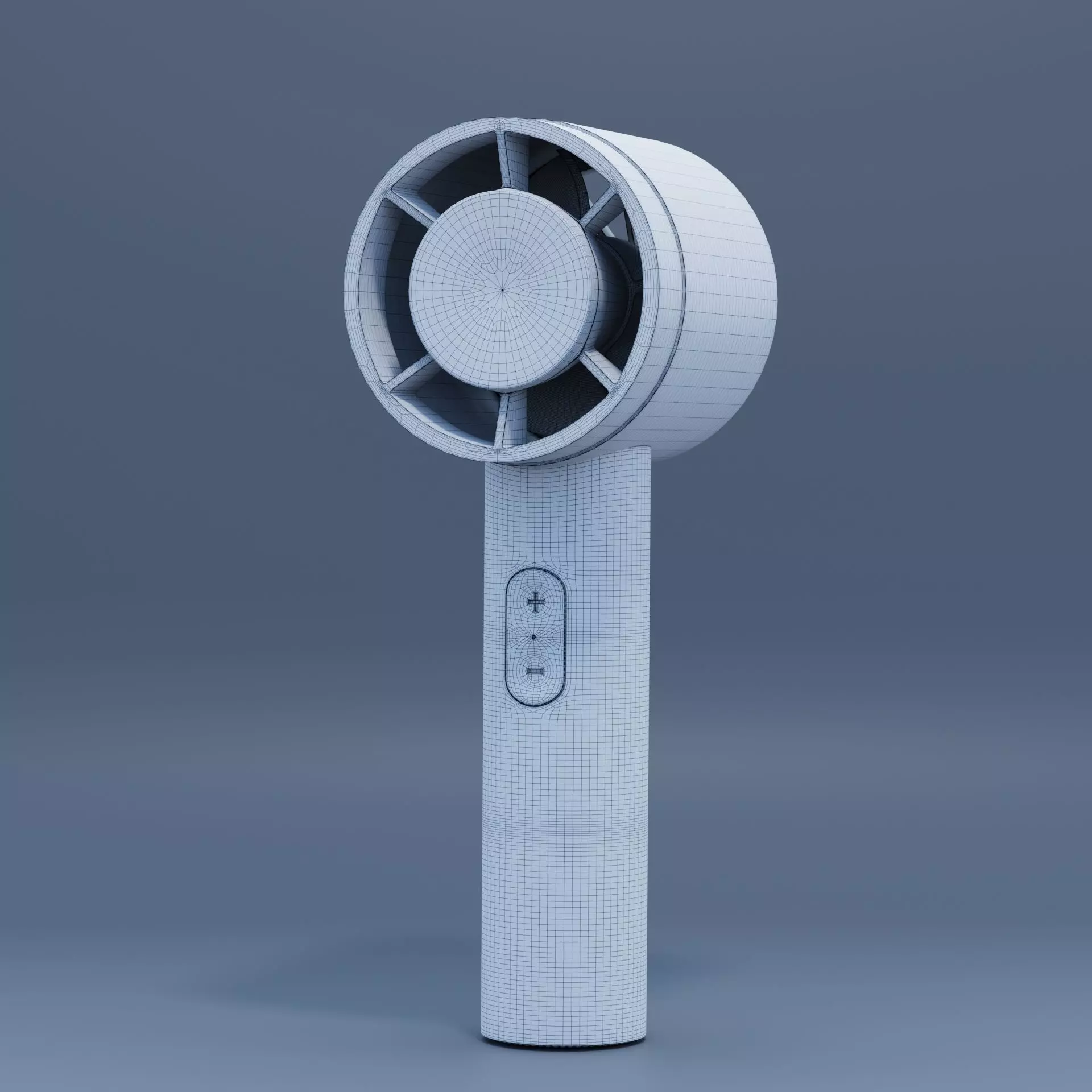 Pink Handheld Mini Fan 3D Model 3D model_1