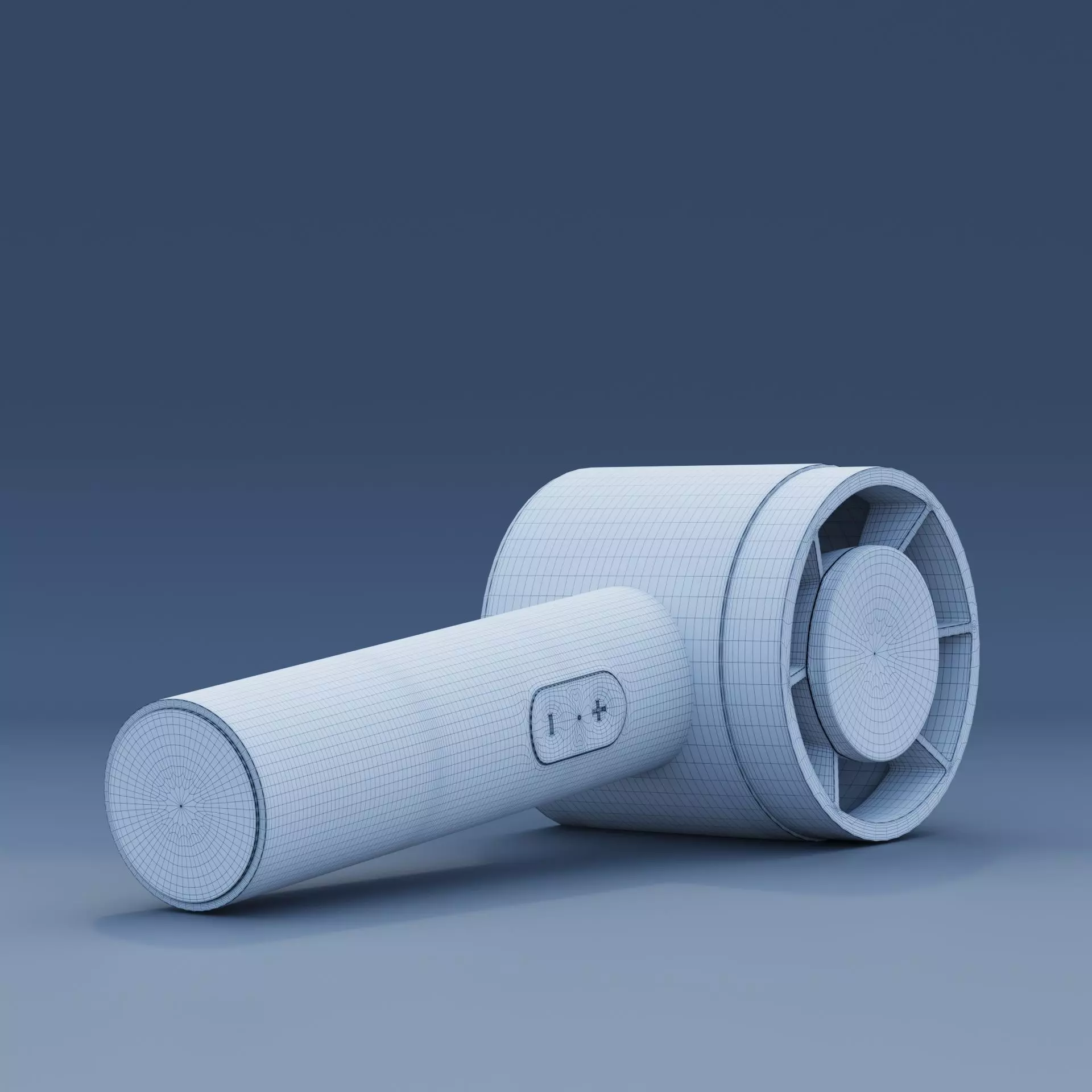 Pink Handheld Mini Fan 3D Model 3D model_9