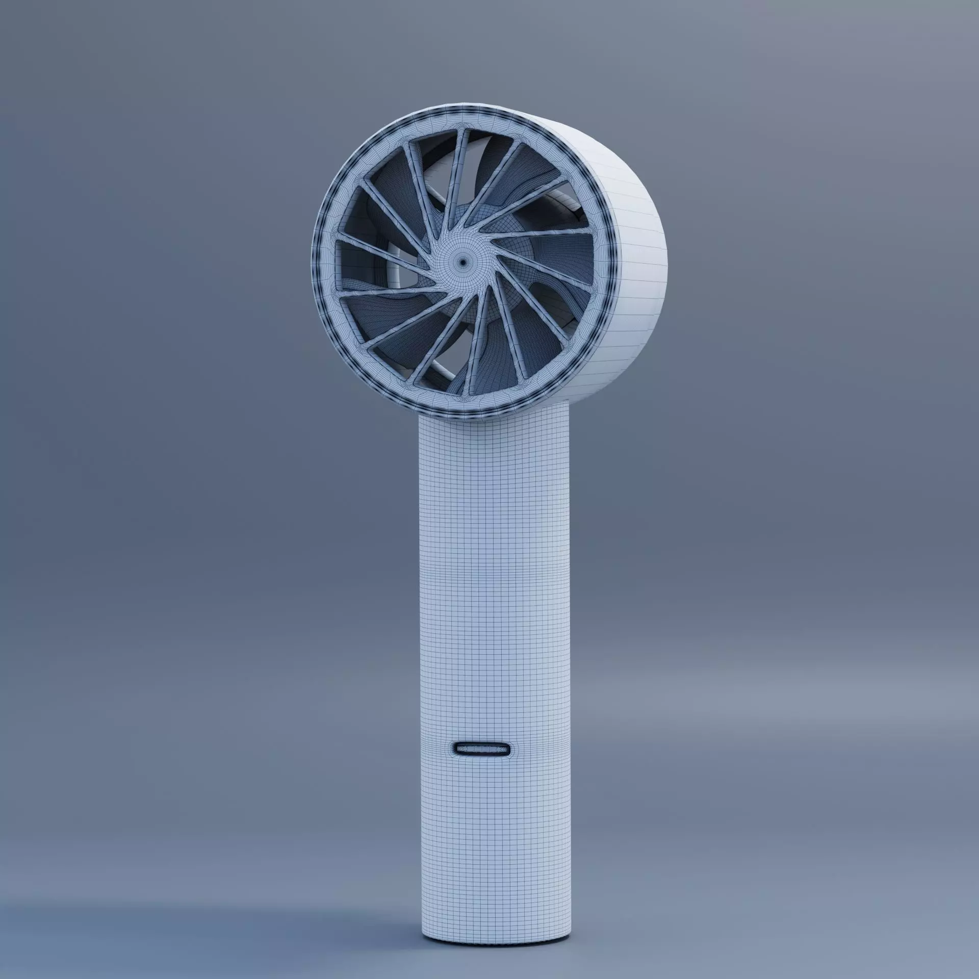 Pink Handheld Mini Fan 3D Model 3D model_3