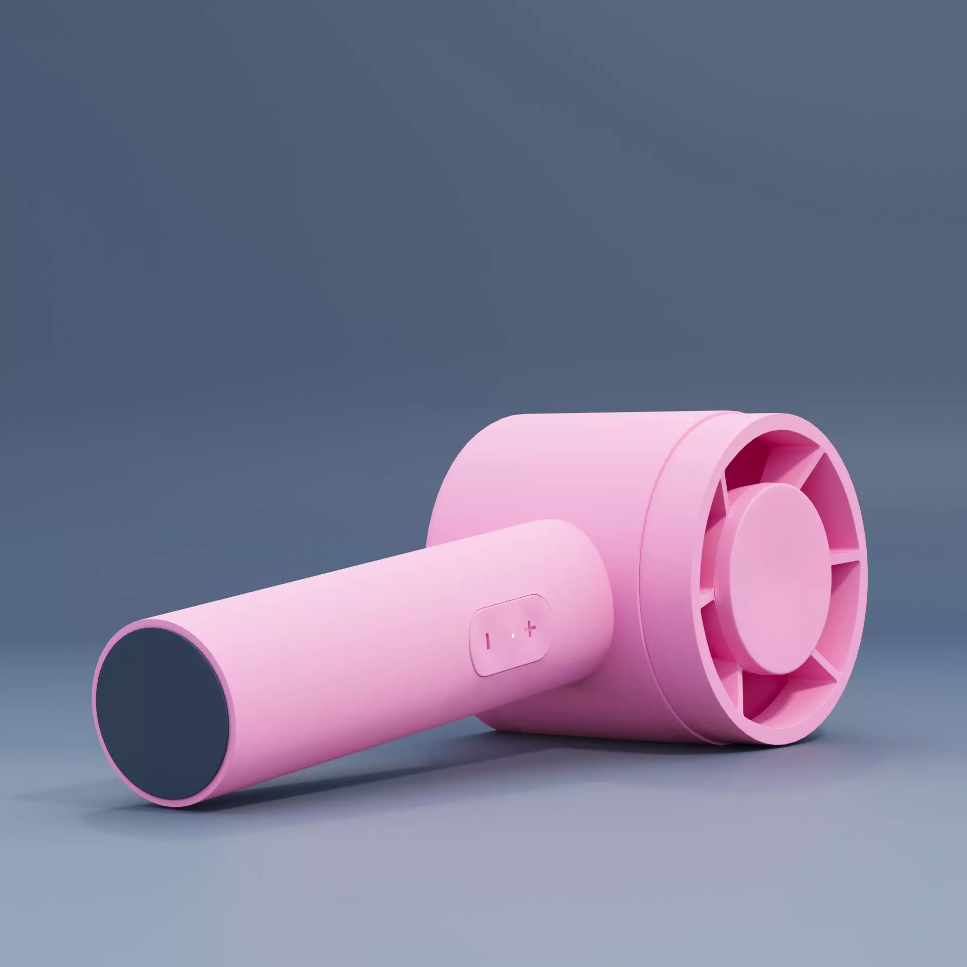 Pink Handheld Mini Fan 3D Model 3D model_8