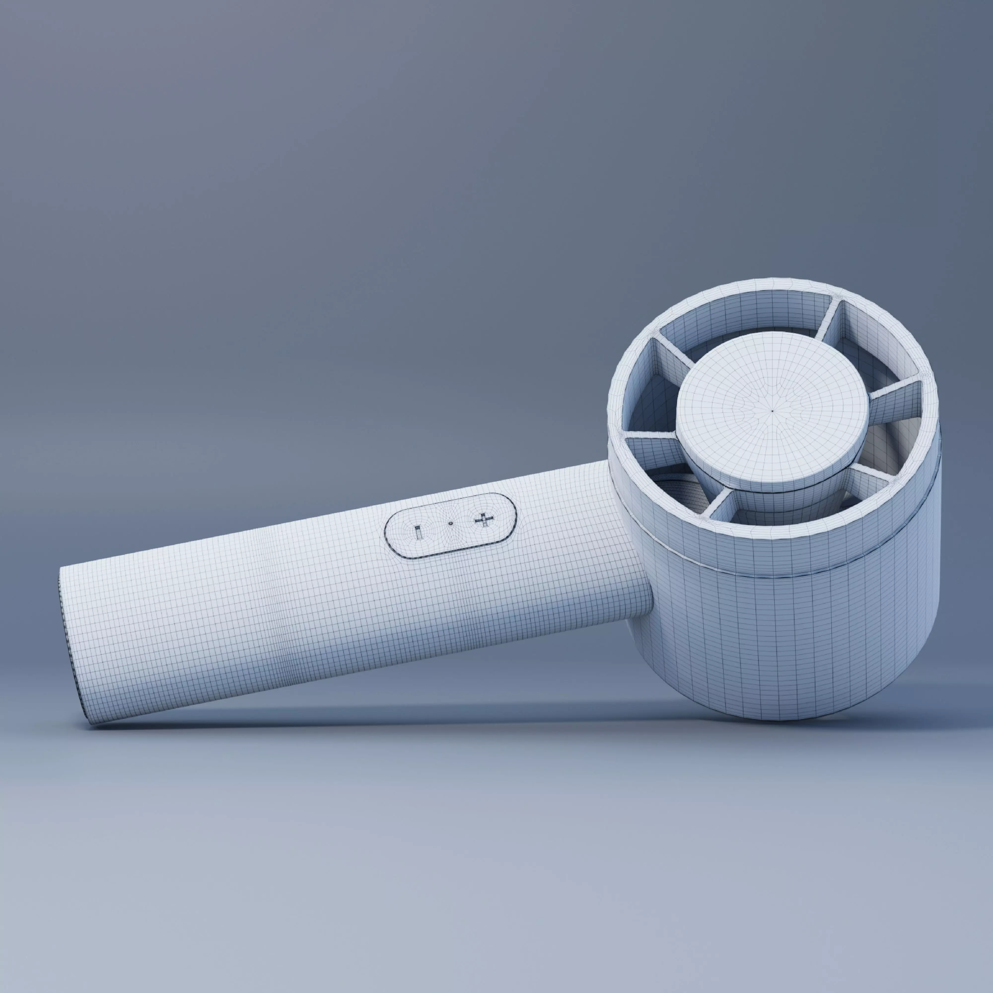 Pink Handheld Mini Fan 3D Model 3D model_5