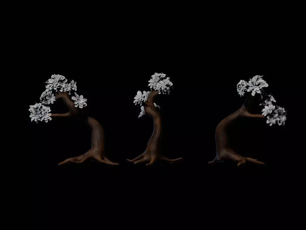 Realistic Tree 3D Model  Game Ready  PBR Textured Low-poly 3D model_2