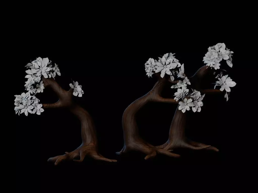 Realistic Tree 3D Model  Game Ready  PBR Textured Low-poly 3D model_1