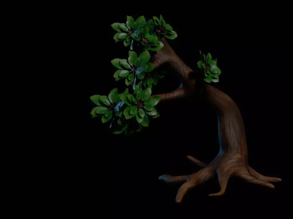 Realistic Tree 3D Model  Game Ready  PBR Textured Low-poly 3D model_4