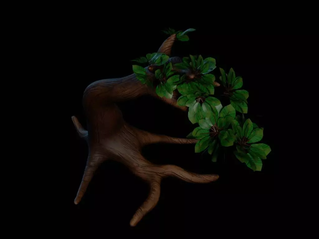 Realistic Tree 3D Model  Game Ready  PBR Textured Low-poly 3D model_6