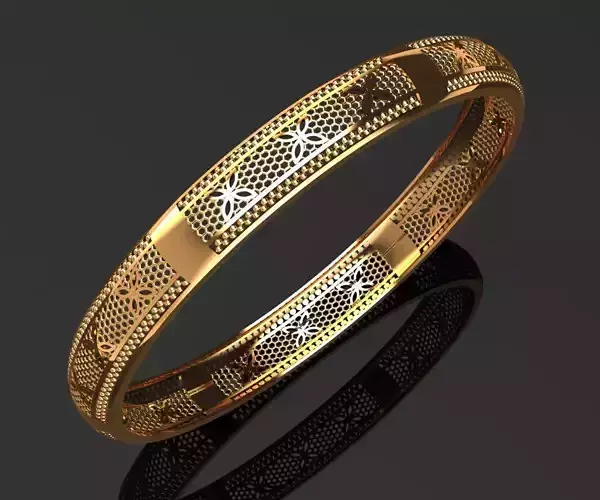 1277 Fine Lace Openwork Bangle 10gm