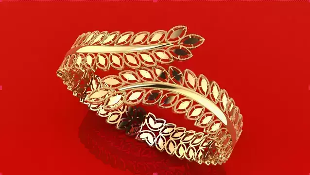 1297 Vine and Leaf Kada 14gm