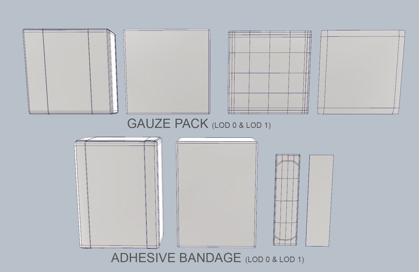 First Aid PBR Pack 1 Plus 1 Game Ready Low-poly 3D model_15