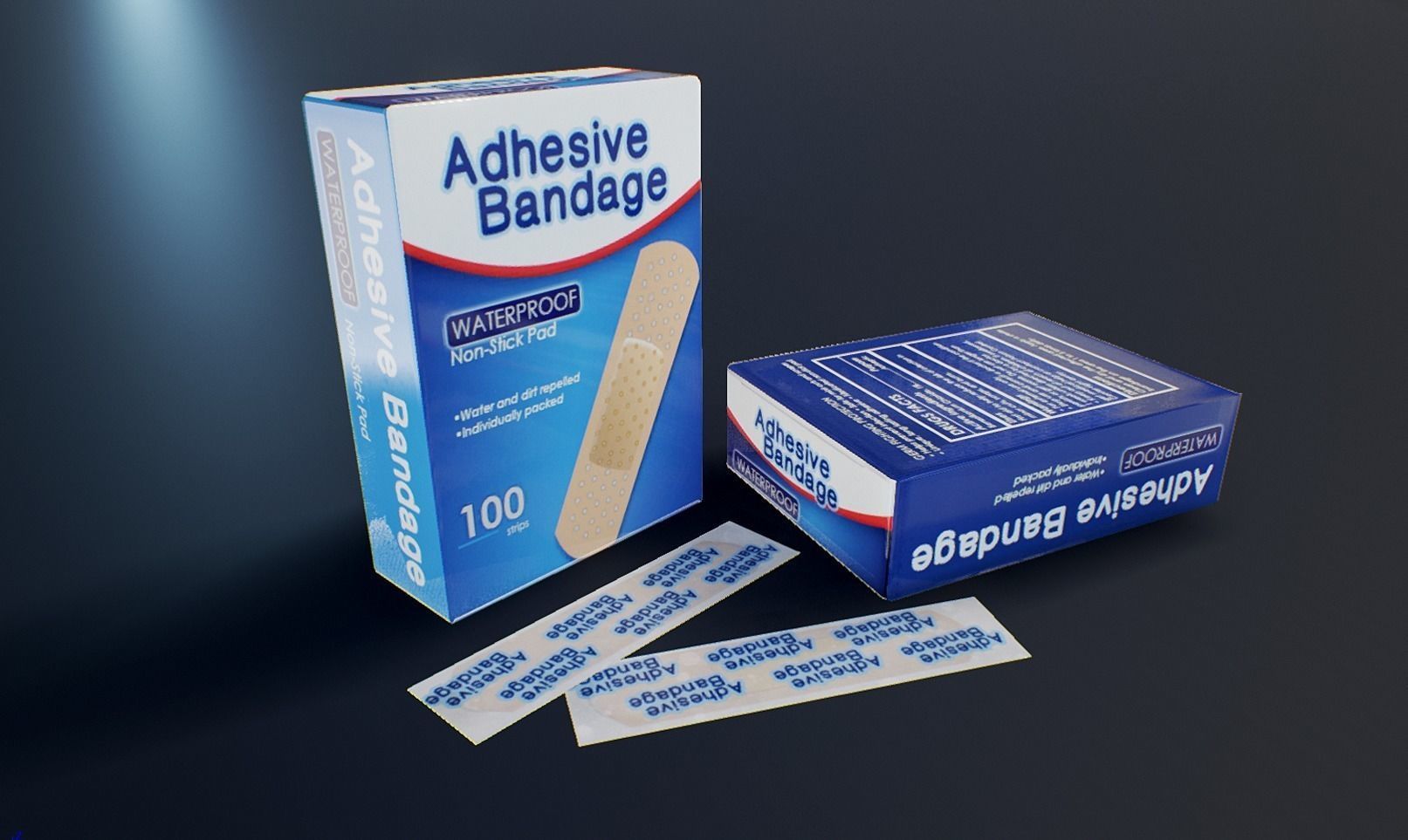 First Aid PBR Pack 1 Plus 1 Game Ready Low-poly 3D model_4