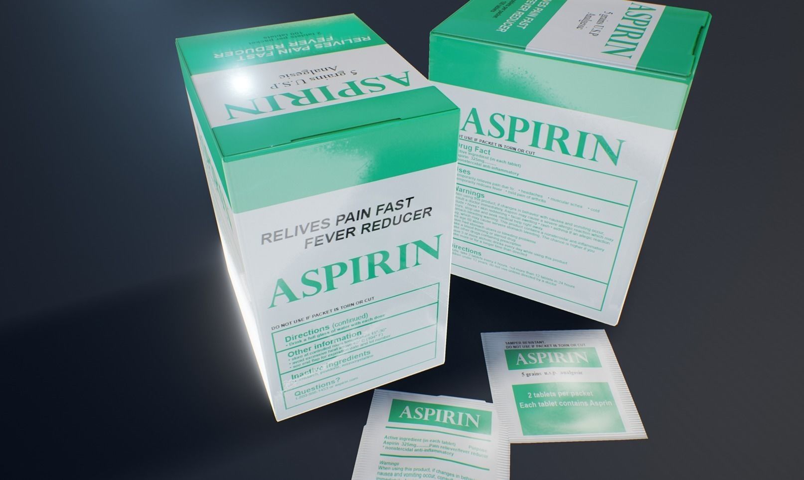 First Aid PBR Pack 1 Plus 1 Game Ready Low-poly 3D model_2