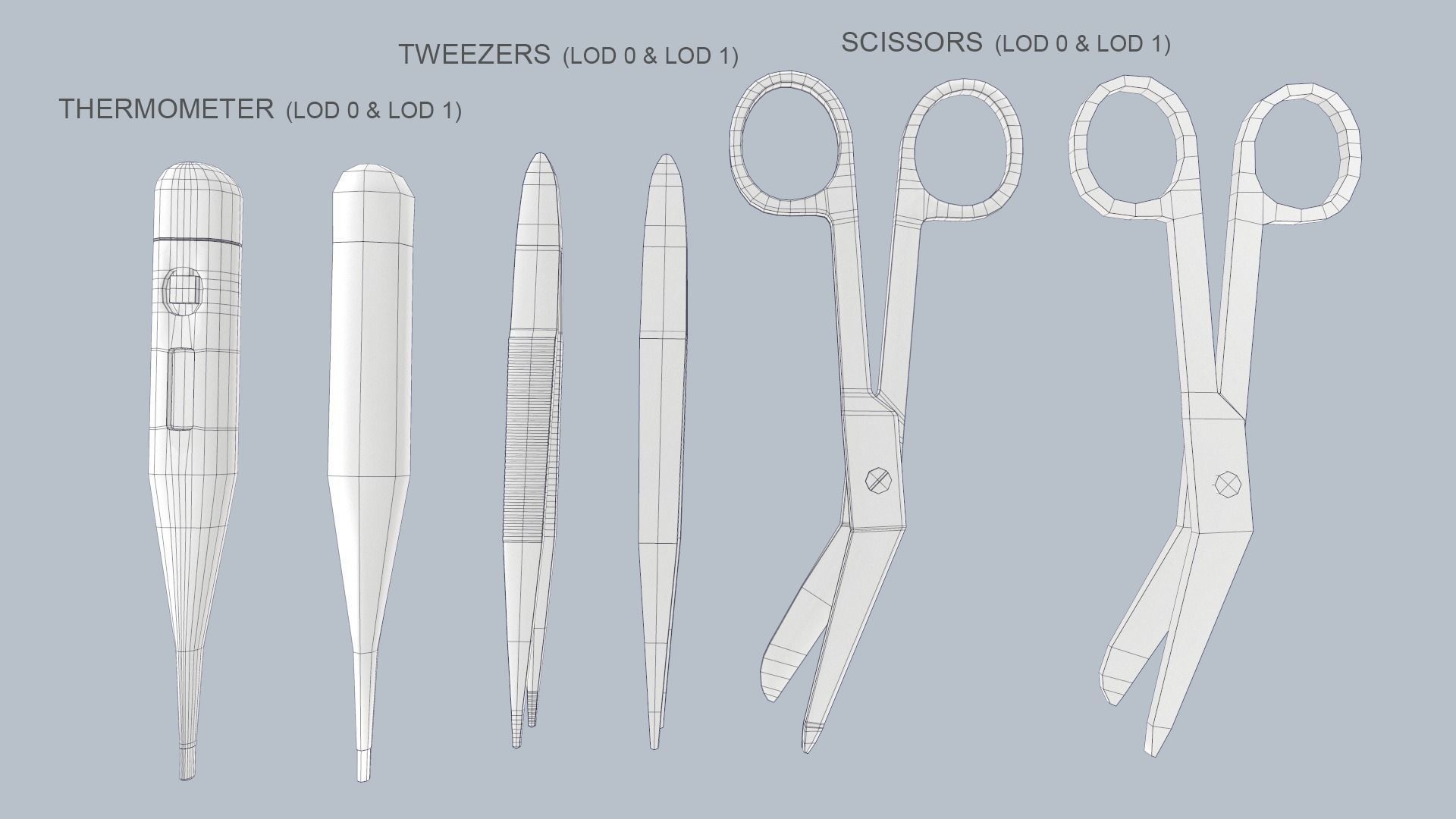 First Aid PBR Pack 1 Plus 1 Game Ready Low-poly 3D model_19