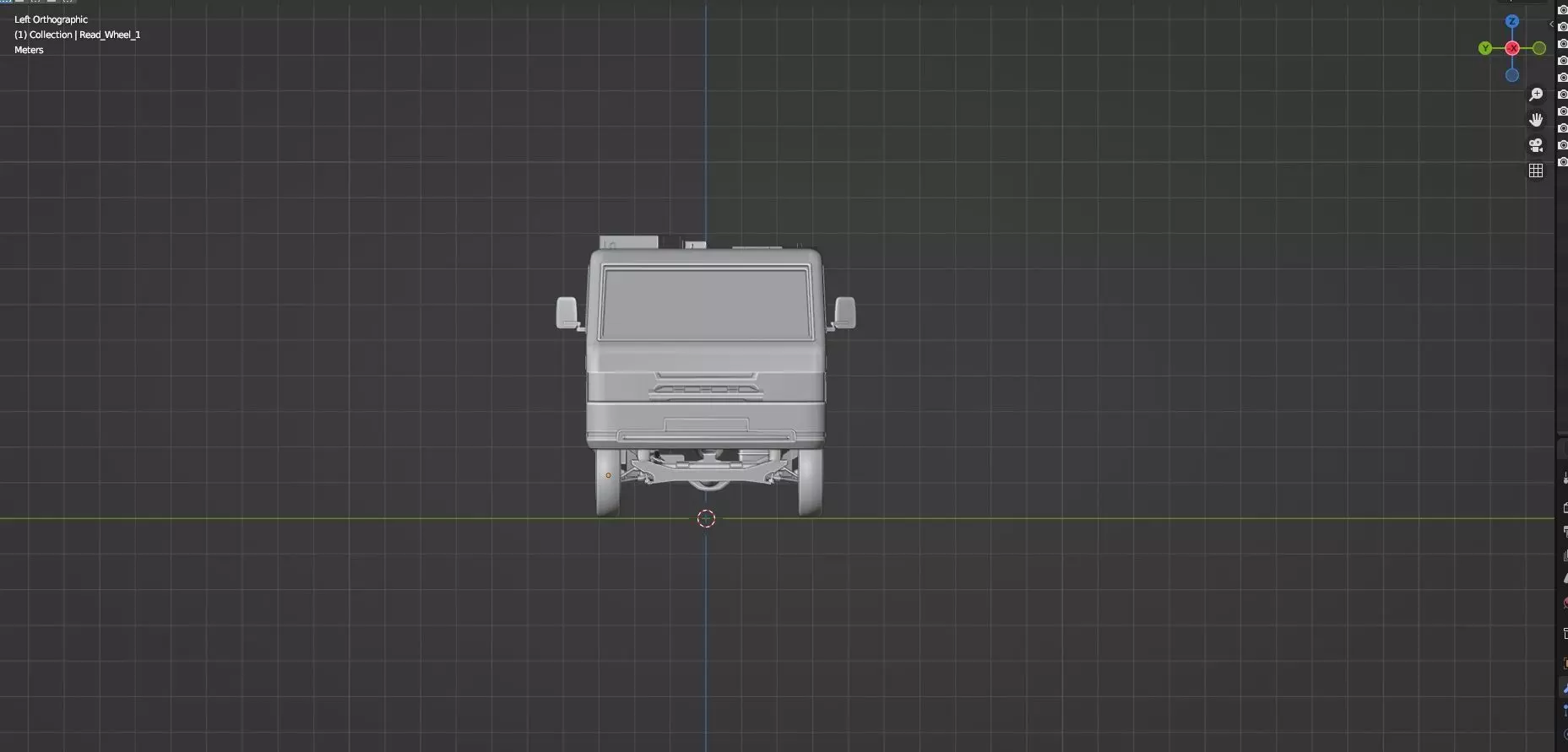 Low Poly Truck With Crates And Barrels - Untextured  Low-poly 3D model_6