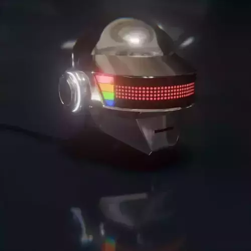Daft Punk Helmets Gold and Silver with LED