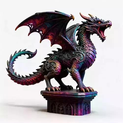 2770   Menacing Fairytale Dragon   magic