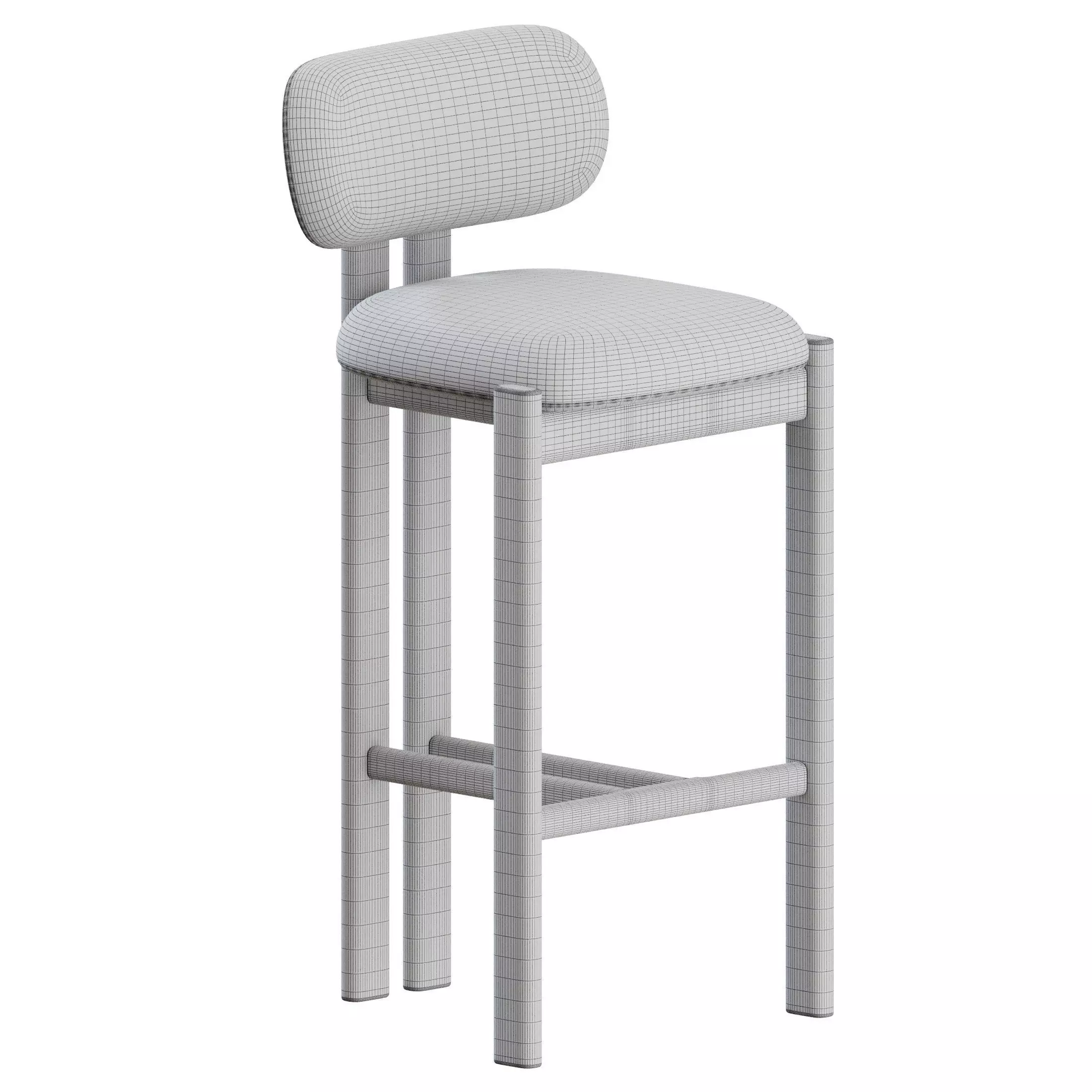 Bay Stool by Naturedesign 3D model_4