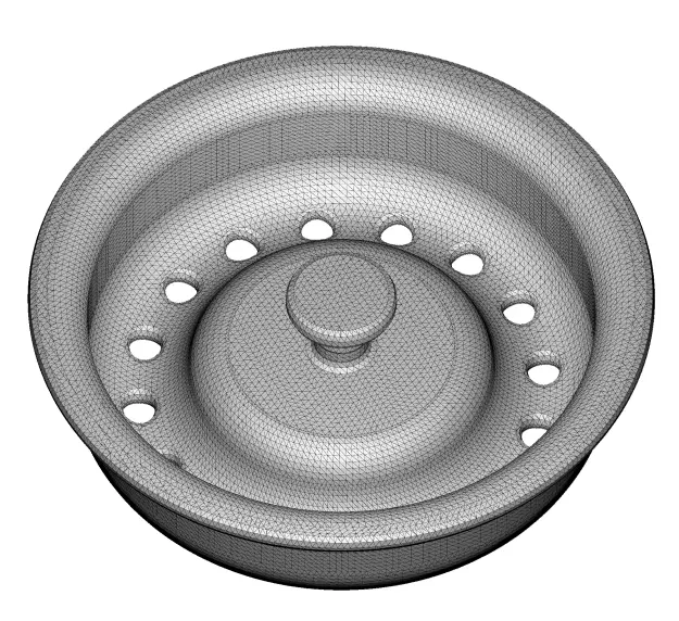 Rusty Kitchen Strainer Plug 3D model_4